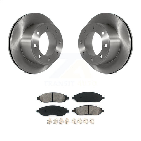 Rear Disc Brake Rotors And Semi-Metallic Pads Kit For 2005-2007 Ford F-250 Super Duty F-350 K8S-101625 by Transit Auto