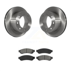 Rear Disc Brake Rotors And Semi-Metallic Pads Kit For Ford F-250 Super Duty F-350 K8S-101626