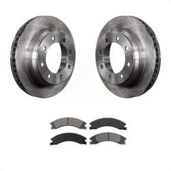Rear Disc Brake Rotors And Semi-Metallic Pads Kit For Ford E-350 Super Duty E-250 E-150 Econoline K8S-101629