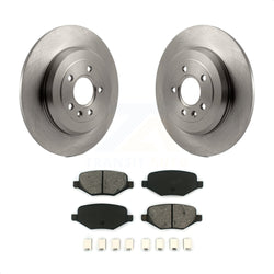 Rear Disc Brake Rotors And Semi-Metallic Pads Kit For Ford Explorer Edge Taurus Flex Lincoln MKX MKS MKT K8S-101632