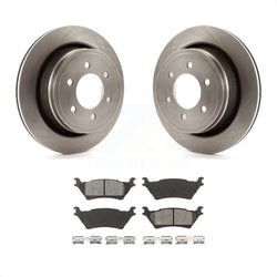 Rear Disc Brake Rotors And Semi-Metallic Pads Kit For Ford F-150 K8S-101637