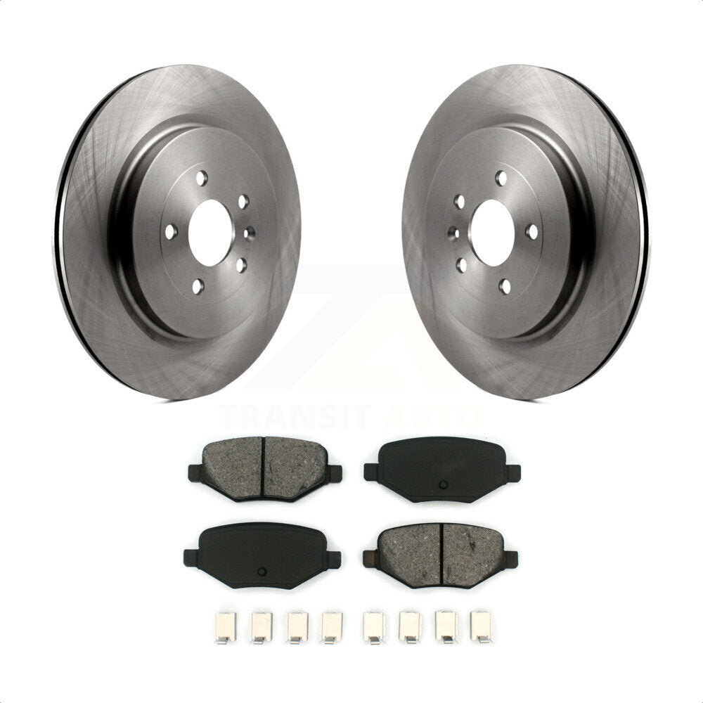 Rear Disc Brake Rotors And Semi-Metallic Pads Kit For Ford Explorer Police Interceptor Utility Lincoln MKS Flex Taurus MKT K8S-101639 by Transit Auto