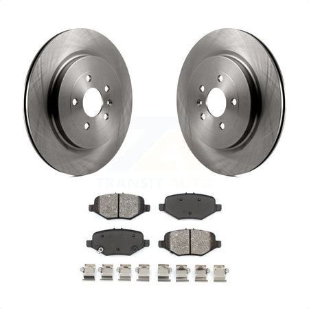 Rear Disc Brake Rotors And Semi-Metallic Pads Kit For Ford Explorer Taurus Flex Police Interceptor Sedan Lincoln MKT MKS Special Service K8S-101640 by Transit Auto