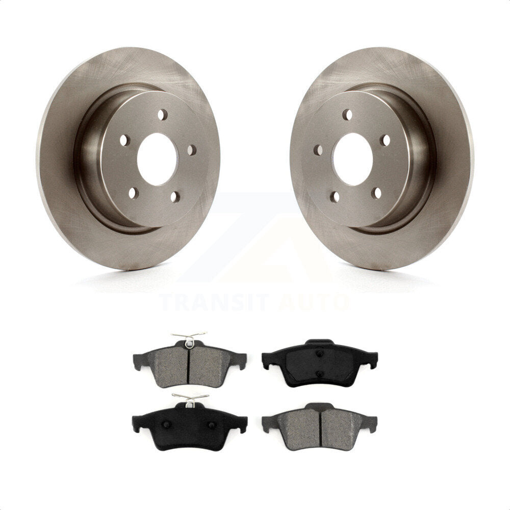 Rear Disc Brake Rotors And Semi-Metallic Pads Kit For Ford Escape Connect C-Max K8S-101641 by Transit Auto