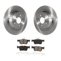 Rear Disc Brake Rotors And Semi-Metallic Pads Kit For Ford Fusion Lincoln MKZ K8S-101642