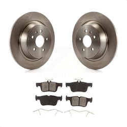 Rear Disc Brake Rotors And Semi-Metallic Pads Kit For Ford Fusion Escape Lincoln MKC MKZ MKX Continental K8S-101643