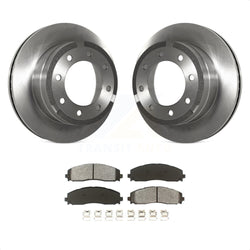 Rear Disc Brake Rotors And Semi-Metallic Pads Kit For Ford F-250 Super Duty F-350 K8S-101644