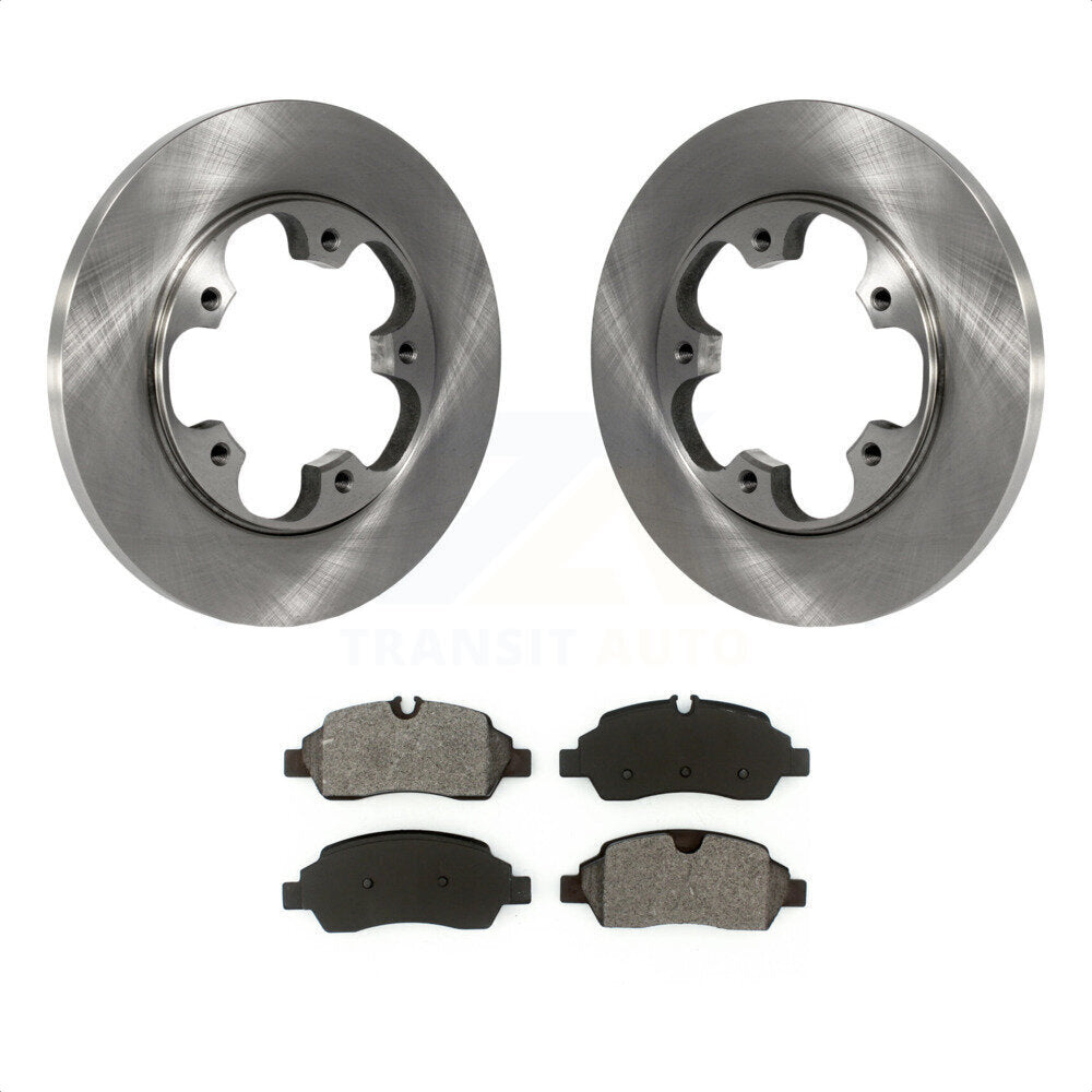 Rear Disc Brake Rotors And Semi-Metallic Pads Kit For Ford Transit-250 Transit-350 Transit-150 HD With 5 Lug Wheels K8S-101646 by Transit Auto