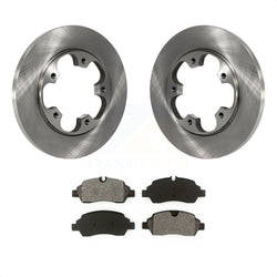 Rear Disc Brake Rotors And Semi-Metallic Pads Kit For Ford Transit-250 Transit-350 Transit-150 HD With 5 Lug Wheels K8S-101646