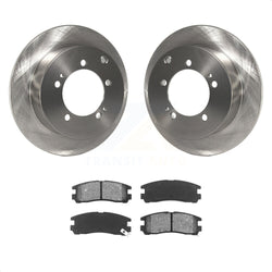 Rear Disc Brake Rotors And Semi-Metallic Pads Kit For Mitsubishi Chrysler Sebring Dodge Eclipse Stratus Galant Avenger Eagle Talon K8S-101653