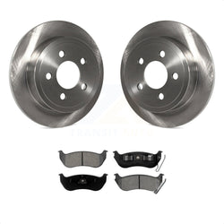 Rear Disc Brake Rotors And Semi-Metallic Pads Kit For Jeep Liberty Wrangler TJ K8S-101660