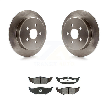 Rear Disc Brake Rotors And Semi-Metallic Pads Kit For Chrysler PT Cruiser Dodge Neon K8S-101661 by Transit Auto