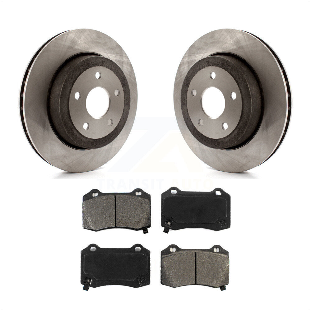 Rear Disc Brake Rotors And Semi-Metallic Pads Kit For 2006-2010 Jeep Grand Cherokee SRT8 K8S-101675 by Transit Auto