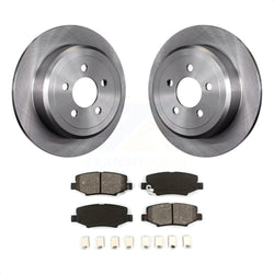 Rear Disc Brake Rotors And Semi-Metallic Pads Kit For Jeep Liberty Dodge Nitro K8S-101678