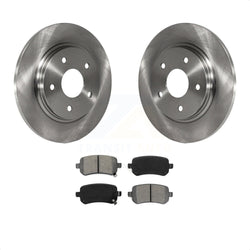 Rear Disc Brake Rotors And Semi-Metallic Pads Kit For Dodge Grand Caravan Chrysler Town & Country Journey Volkswagen Routan Ram C/V K8S-101681