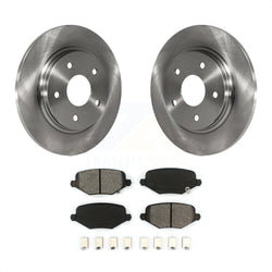 Rear Disc Brake Rotors And Semi-Metallic Pads Kit For Dodge Grand Caravan Chrysler Town & Country Journey Ram C/V Volkswagen Routan K8S-101683