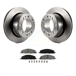 Rear Disc Brake Rotors And Semi-Metallic Pads Kit For Ram 2500 3500 1500 Dodge K8S-101684