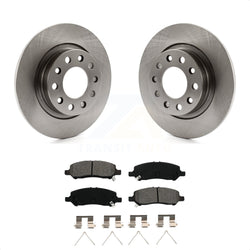 Rear Disc Brake Rotors And Semi-Metallic Pads Kit For 2013-2016 Dodge Dart K8S-101689