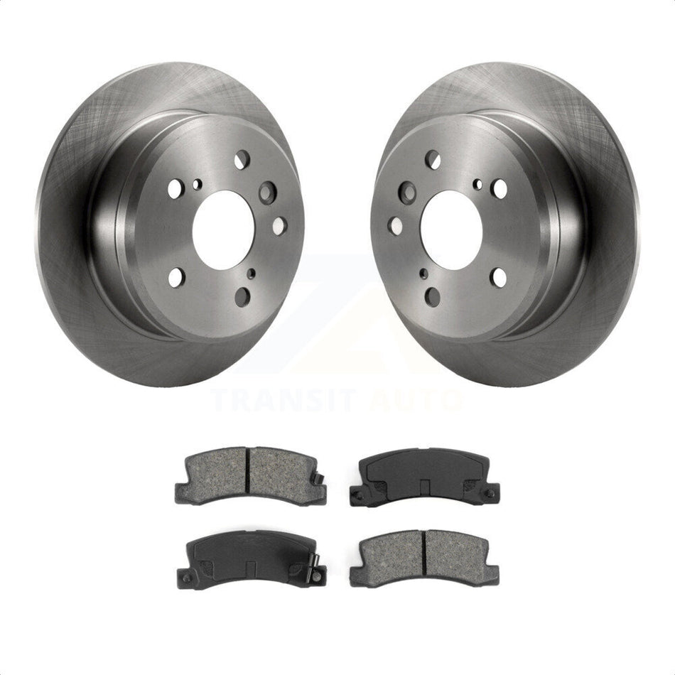 Rear Disc Brake Rotors And Semi-Metallic Pads Kit For Toyota Camry Lexus ES300 Solara K8S-101695 by Transit Auto