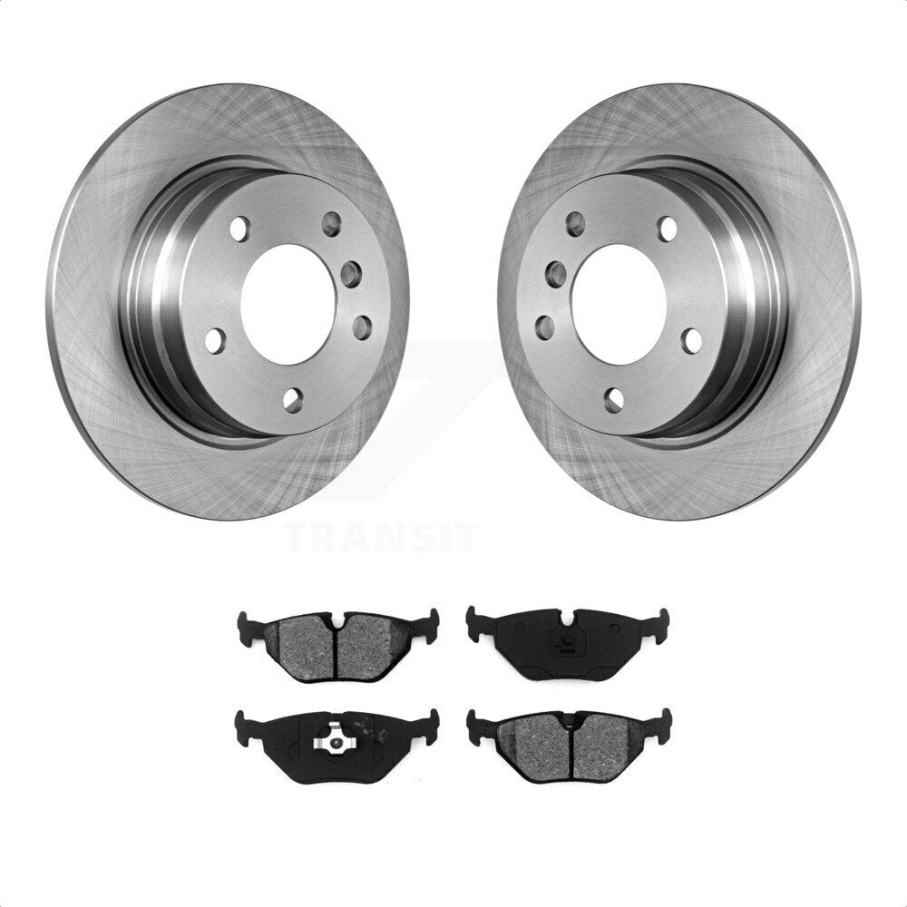 Rear Disc Brake Rotors And Semi-Metallic Pads Kit For BMW 325i 328i 325is 318is 318i 320i K8S-101701 by Transit Auto