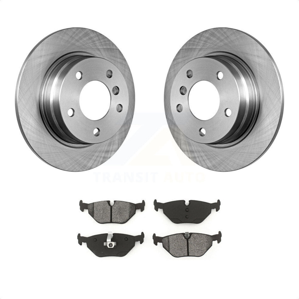 Rear Disc Brake Rotors And Semi-Metallic Pads Kit For BMW 318i 328i 328is 323is 318is K8S-101702 by Transit Auto