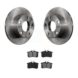 Rear Disc Brake Rotors And Semi-Metallic Pads Kit For Volkswagen Passat Audi A6 K8S-101707