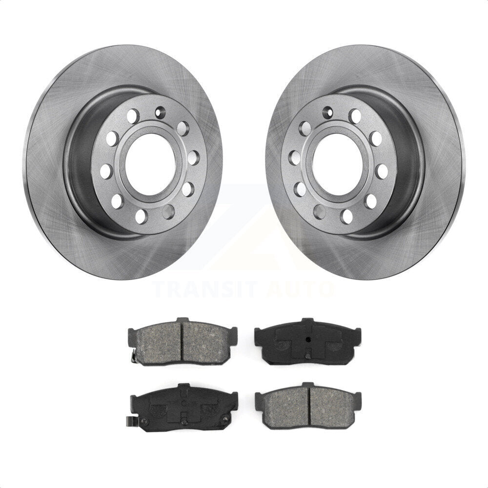 Rear Disc Brake Rotors And Semi-Metallic Pads Kit For Nissan Maxima Infiniti I30 INFINITI K8S-101713 by Transit Auto