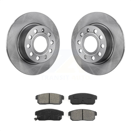 Rear Disc Brake Rotors And Semi-Metallic Pads Kit For Nissan Maxima INFINITI I35 I30 K8S-101714 by Transit Auto