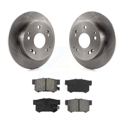 Rear Disc Brake Rotors And Semi-Metallic Pads Kit For Honda Accord Civic Acura RSX Integra K8S-101721