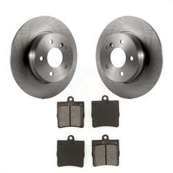 Rear Disc Brake Rotors And Semi-Metallic Pads Kit For 2007-2008 Mercedes-Benz SLK280 With Sport Package K8S-101727