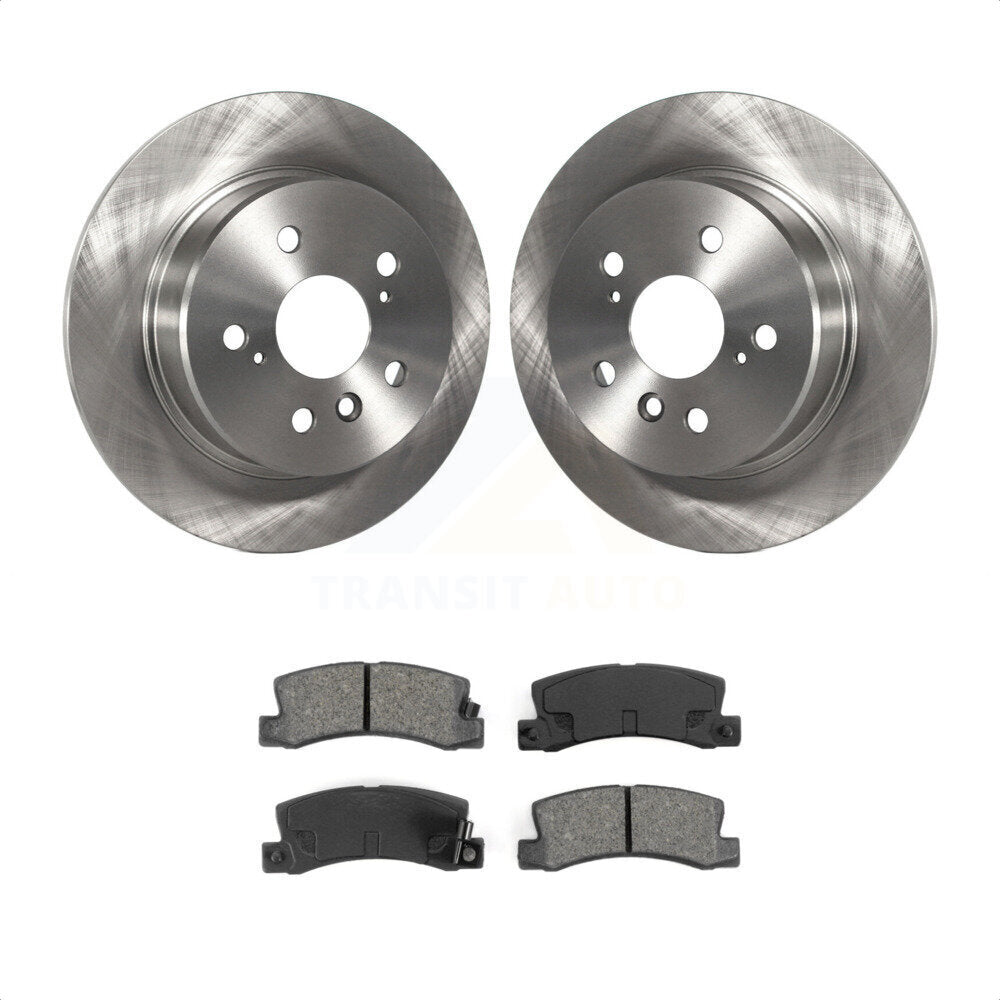 Rear Disc Brake Rotors And Semi-Metallic Pads Kit For 1999-2003 Lexus RX300 AWD K8S-101735 by Transit Auto