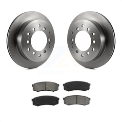 Rear Disc Brake Rotors And Semi-Metallic Pads Kit For Toyota 4Runner Sequoia FJ Cruiser Lexus GX470 K8S-101737