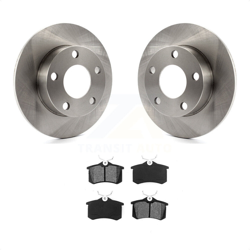 Rear Disc Brake Rotors And Semi-Metallic Pads Kit For Volkswagen Passat Audi A4 Quattro K8S-101744 by Transit Auto