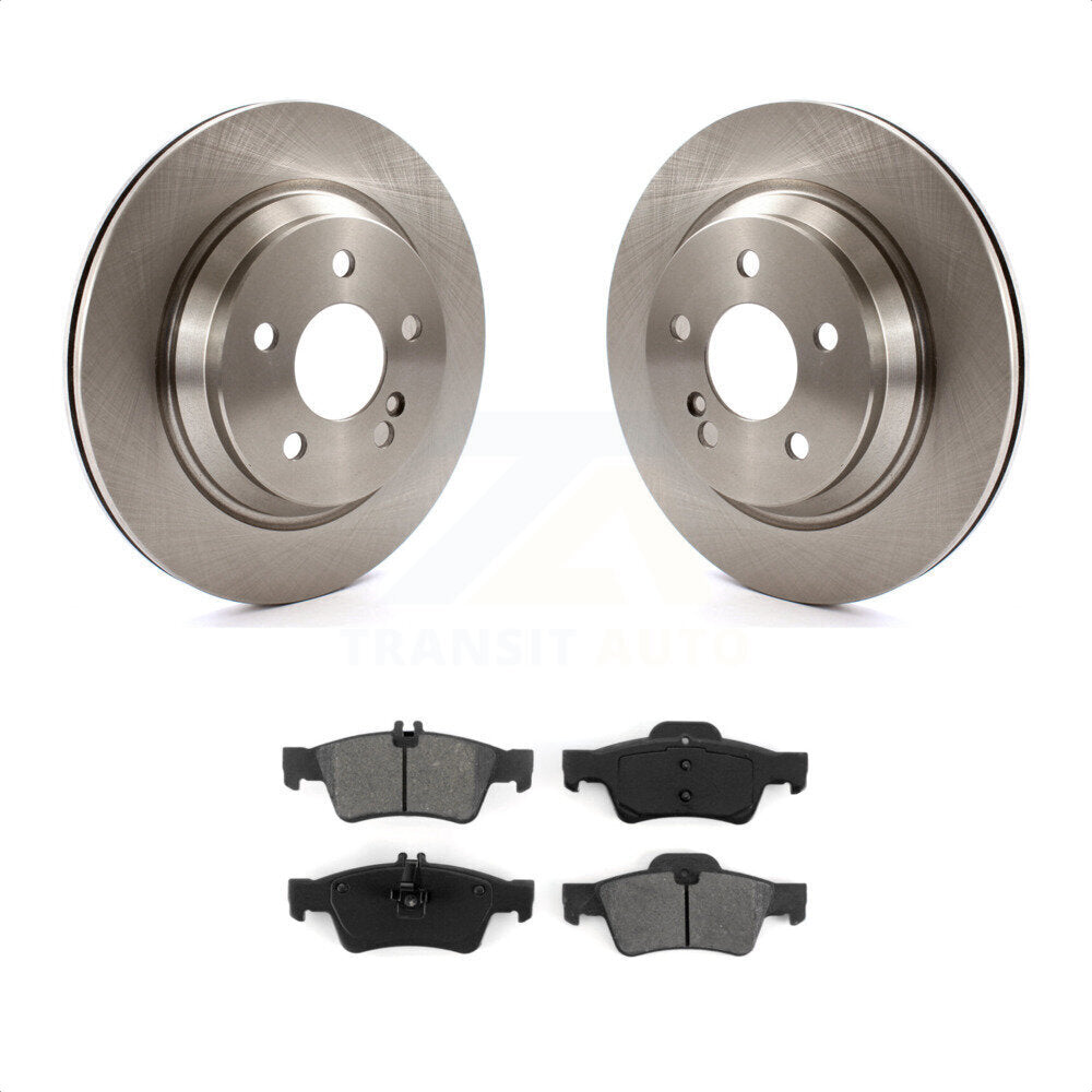 Rear Disc Brake Rotors And Semi-Metallic Pads Kit For 2003-2006 Mercedes-Benz S430 S500 AWD K8S-101756 by Transit Auto