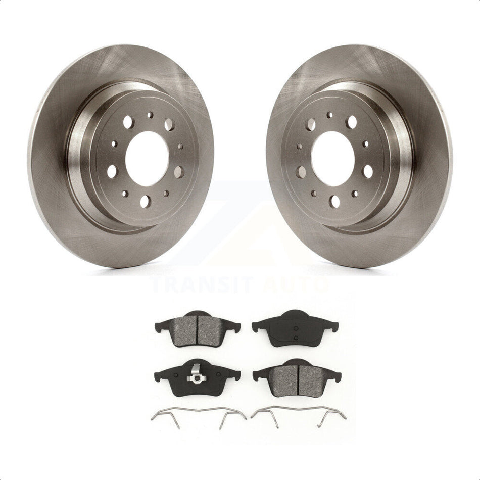 Rear Disc Brake Rotors And Semi-Metallic Pads Kit For Volvo S60 V70 XC70 S80 K8S-101757 by Transit Auto