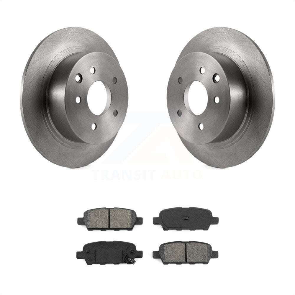 Rear Disc Brake Rotors And Semi-Metallic Pads Kit For Nissan Altima Sentra Maxima Juke K8S-101760 by Transit Auto