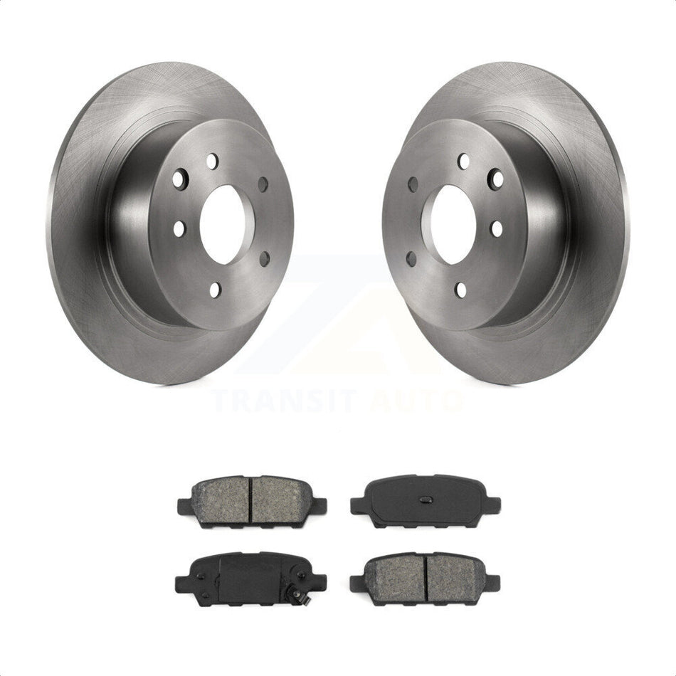 Rear Disc Brake Rotors And Semi-Metallic Pads Kit For Nissan Altima Sentra Maxima Juke K8S-101760 by Transit Auto