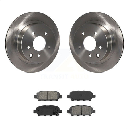 Rear Disc Brake Rotors And Semi-Metallic Pads Kit For Nissan Rogue Sport INFINITI G35 Select LEAF Juke 350Z Qashqai X-Trail K8S-101774 by Transit Auto