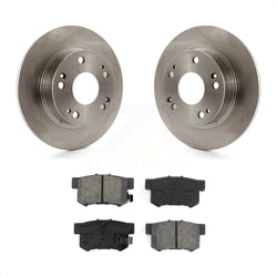 Rear Disc Brake Rotors And Semi-Metallic Pads Kit For Honda Accord Acura TSX K8S-101782