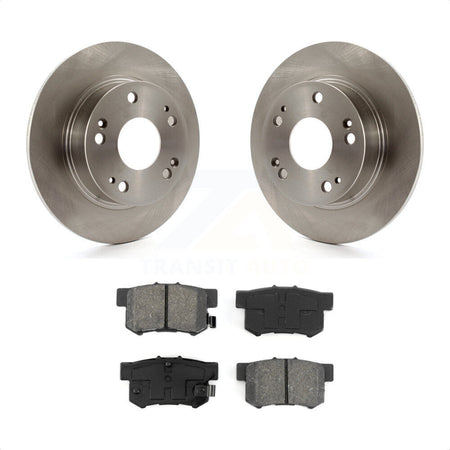 Rear Disc Brake Rotors And Semi-Metallic Pads Kit For Honda Accord Acura TSX K8S-101782 by Transit Auto