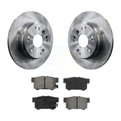 Rear Disc Brake Rotors And Semi-Metallic Pads Kit For Acura TL Honda Element K8S-101783