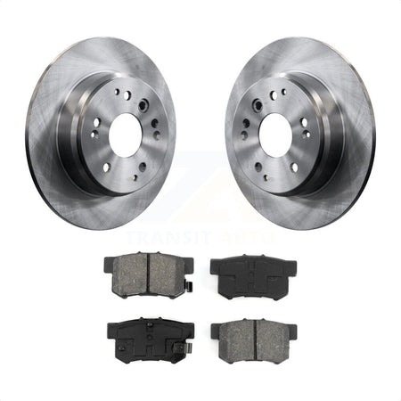 Rear Disc Brake Rotors And Semi-Metallic Pads Kit For Acura TL Honda Element K8S-101783 by Transit Auto