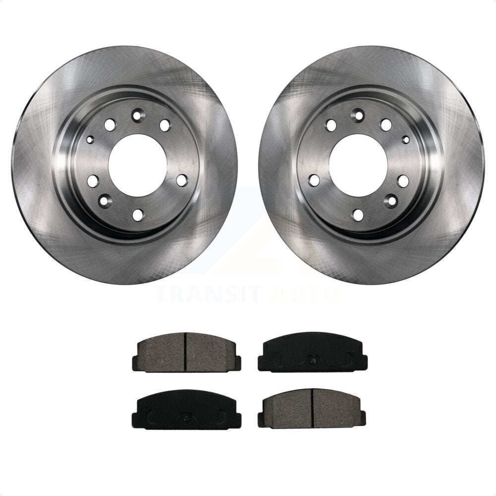 Rear Disc Brake Rotors And Semi-Metallic Pads Kit For Mazda 6 Protege K8S-101791 by Transit Auto