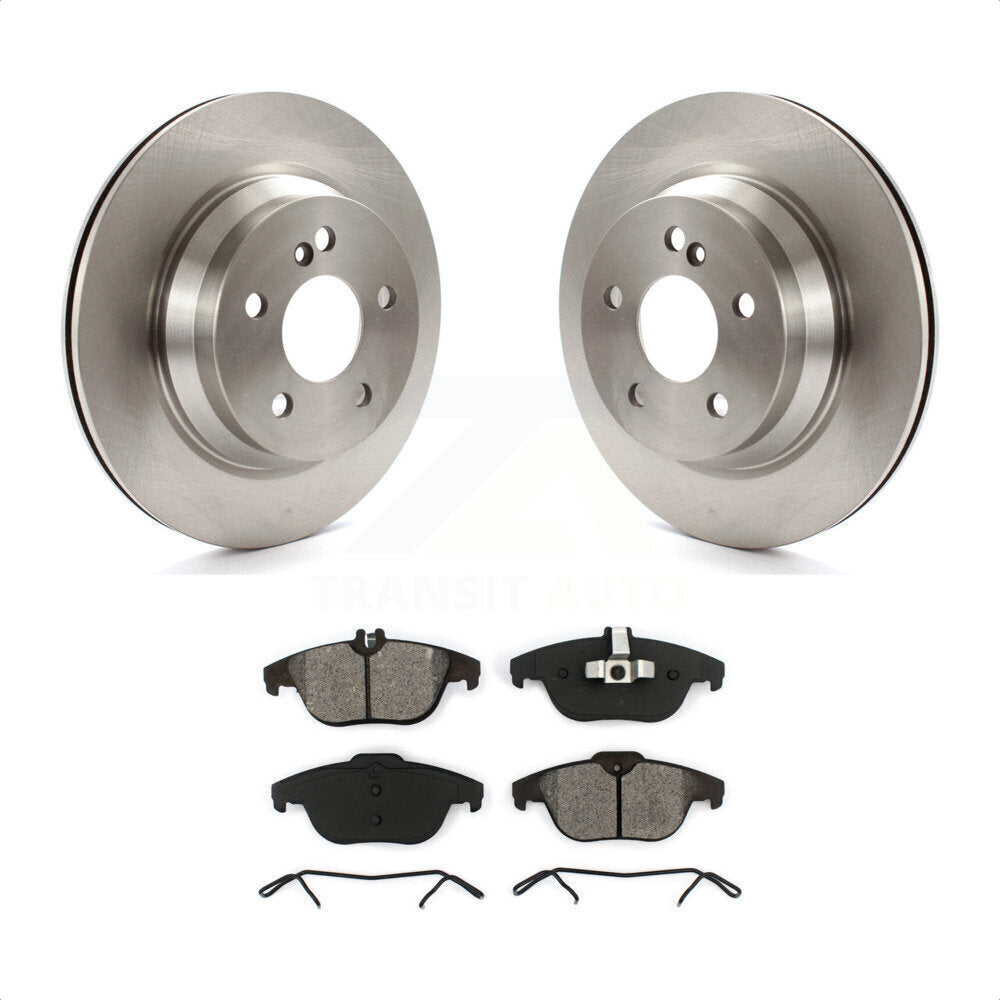 Rear Disc Brake Rotors And Semi-Metallic Pads Kit For Mercedes-Benz GLK350 E350 GLK250 K8S-101805 by Transit Auto