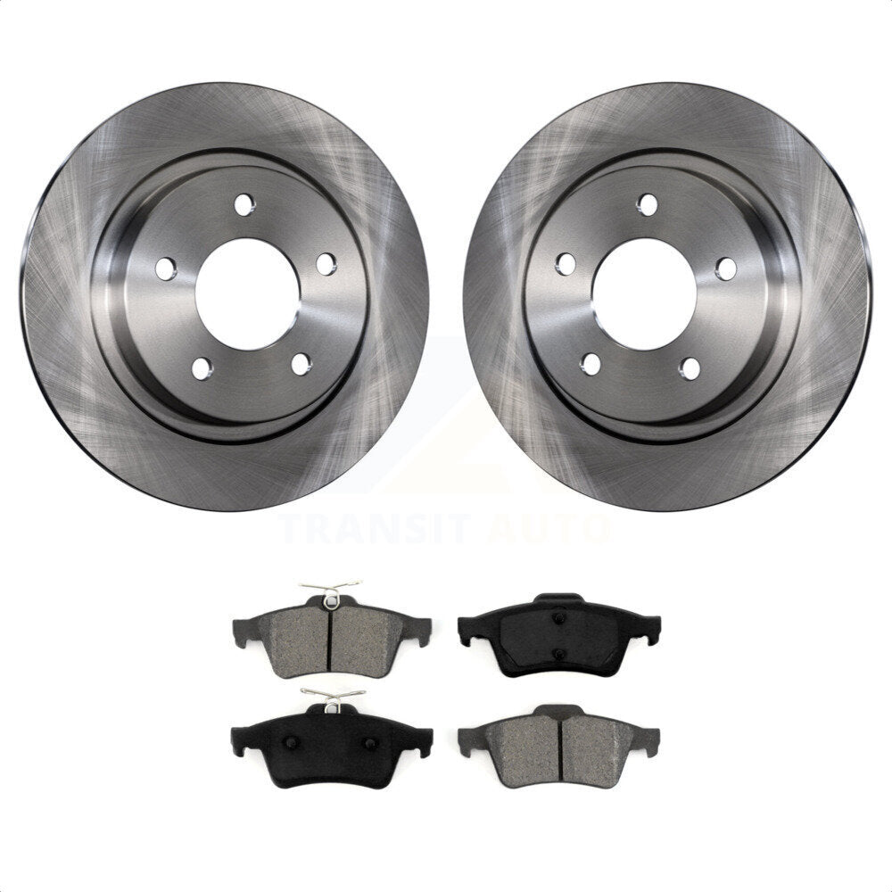 Rear Disc Brake Rotors And Semi-Metallic Pads Kit For Mazda 3 Sport K8S-101811 by Transit Auto