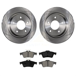 Rear Disc Brake Rotors And Semi-Metallic Pads Kit For Mazda 3 Sport K8S-101811
