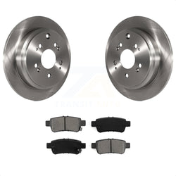 Rear Disc Brake Rotors And Semi-Metallic Pads Kit For 2005-2010 Honda Odyssey K8S-101812