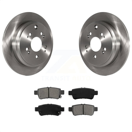 Rear Disc Brake Rotors And Semi-Metallic Pads Kit For 2005-2010 Honda Odyssey K8S-101812 by Transit Auto