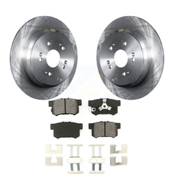 Rear Disc Brake Rotors And Semi-Metallic Pads Kit For Honda CR-V Acura RDX K8S-101813