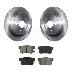 Rear Disc Brake Rotors And Semi-Metallic Pads Kit For Acura RDX K8S-101814